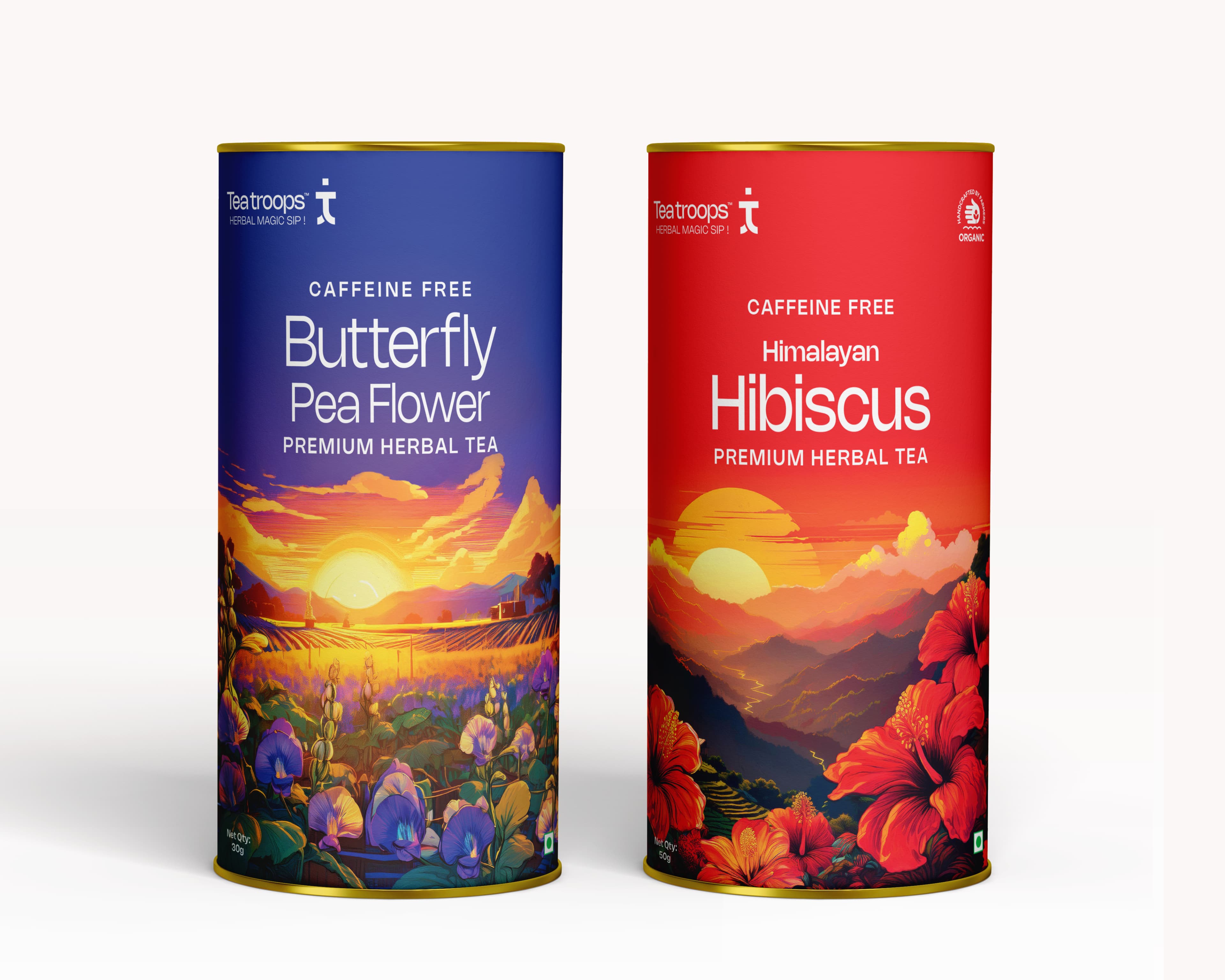 Butterfly Pea Flower & Hibiscus Premium Herbal Tea